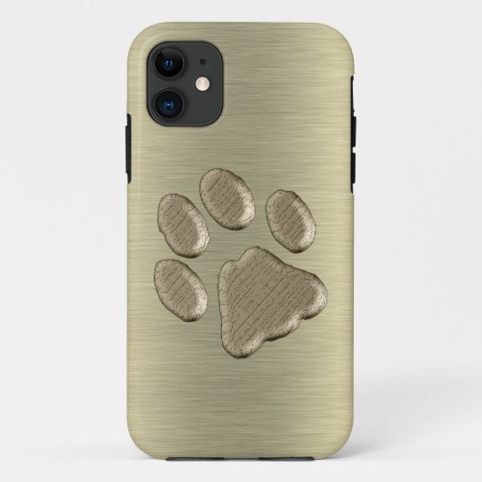 Pfötchen gold *-* Case-Mate iPhone hülle (Rückseite)