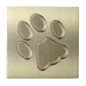 Pfötchen gold *-* fliese (Vorderseite)