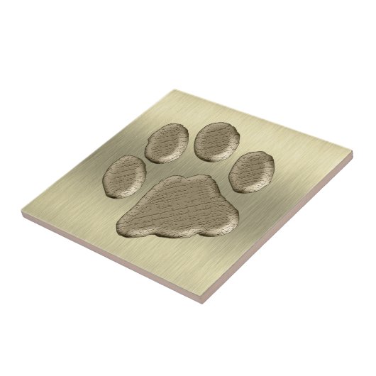 Pfötchen gold *-* fliese (Seite)