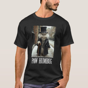 Pfote Humbug Lustige Katze Weihnachten Haustier Fe T-Shirt