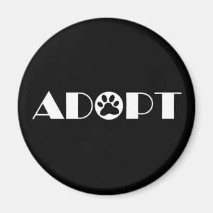 Pfote Hund adoptieren Magnet