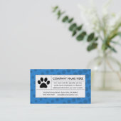 Pfote Visitenkarte (Stehend Vorderseite)