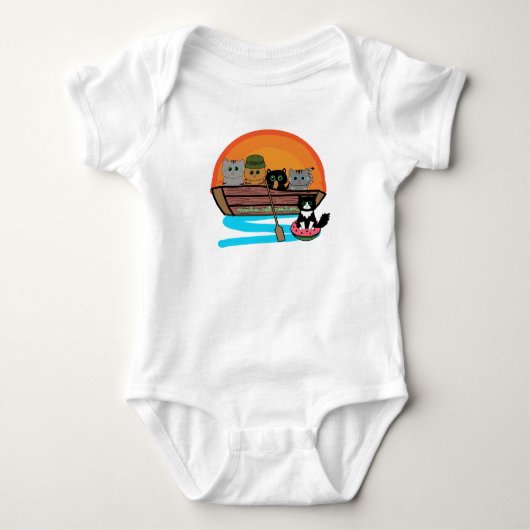 Pfoten Ahoi Baby Strampler (Vorderseite)