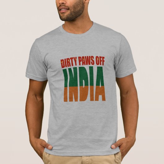 Pfoten aus india China india T - Shirt Design (Vorderseite)