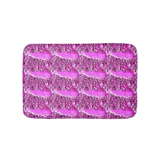 Pfoten aus rosa Walen Badematte (Vorderseite)