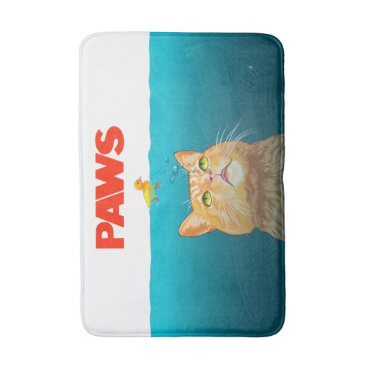 Pfoten! Badematte (Vorderseite Vertikal)