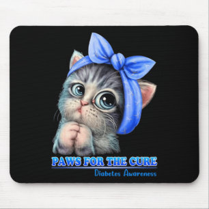 Pfoten für die Heilung Diabetes Sensibilität Niedl Mousepad