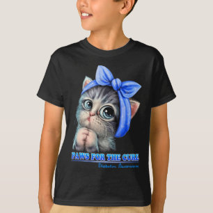 Pfoten für die Heilung Diabetes Sensibilität Niedl T-Shirt