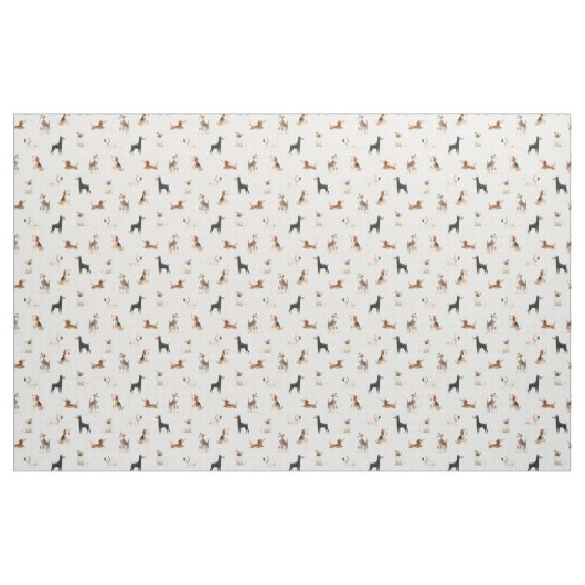 Pfoten Gingham Stoff (Fat Quarter (45,7 x 55,9 cm))