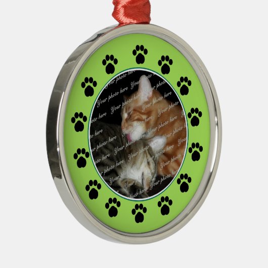 Pfoten/Grün Ornament Aus Metall (Rechts)