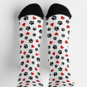 Pfoten & Herzen – Liebe für Hunde Socken (Oben)