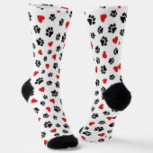 Pfoten & Herzen – Liebe für Hunde Socken (Gewinkelt)