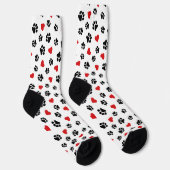 Pfoten & Herzen – Liebe für Hunde Socken (Rechts)