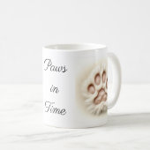 Pfoten in Time Kaffee Tasse (VorderseiteRechts)