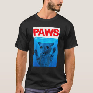 Pfoten Katzen Meme Humor Lustige Katzenliebhaber L T-Shirt