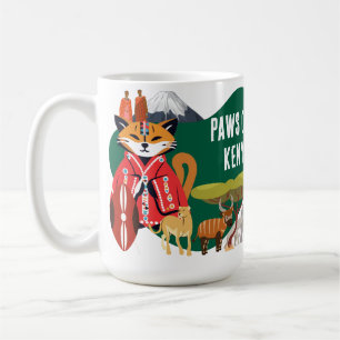 Pfoten Kenias Afrikanisches Kulturerbe Katzen Kaffeetasse