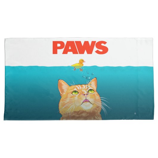 Pfoten! Kissenbezug (Vorderseite-Rechts)