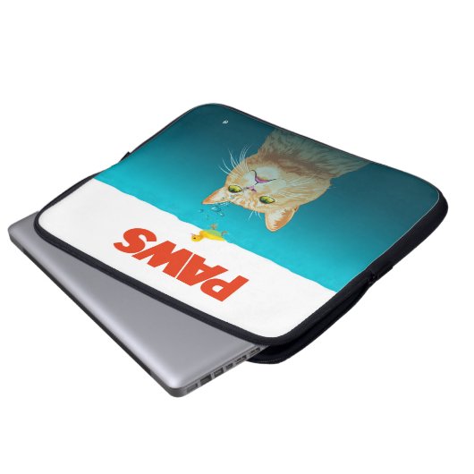 Pfoten! Laptopschutzhülle (Vorne Knopf)