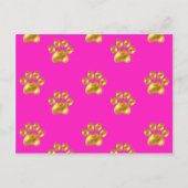 Pfoten Postkarte (Vorderseite)