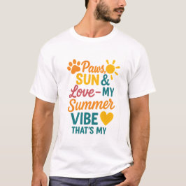 Pfoten, Sonne & Liebe – Sommer Stimmung für Tierli T-Shirt