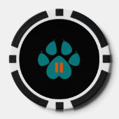 PFOTEN SPIELKARTEN POKERCHIPS (Vorderseite)