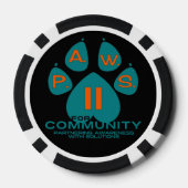 PFOTEN SPIELKARTEN POKERCHIPS (Rückseite)