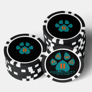 PFOTEN SPIELKARTEN POKERCHIPS
