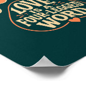 Pfoten-Typografie-Haustier-Geschenkposter Poster (Ecke)