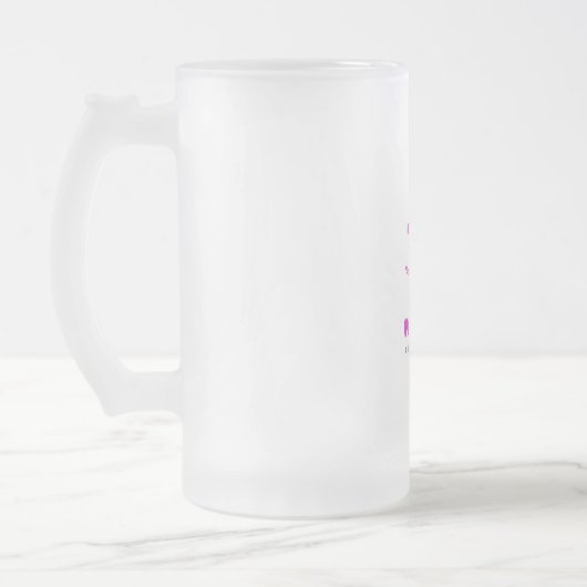 Pfoten und Becherpult Mattglas Bierglas (Links)