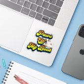 Pfoten von meiner Katze und meinem Buchaufkleber Aufkleber (Laptop mit iPhone)