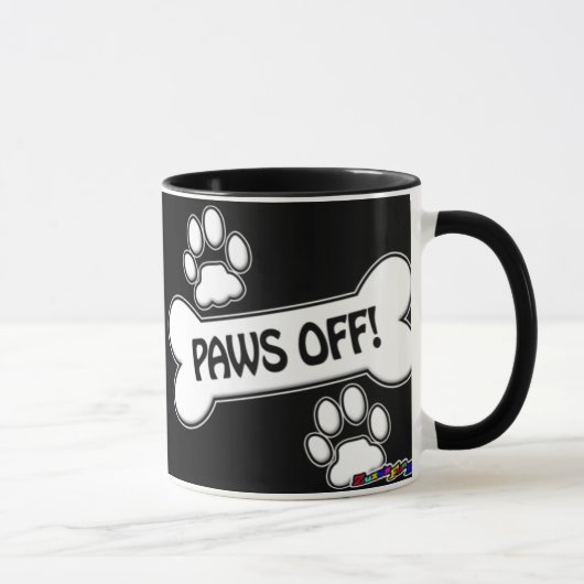 Pfoten weg! - Tasse (Rechts)