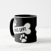 Pfoten weg! - Tasse (Vorderseite Links)