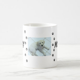 Pfotenabdruck-Begleiter-Foto-Name-Spitzname-Design Kaffeetasse