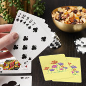 Pfotenabdruck-Blumengarten Spielkarten (In Situ)