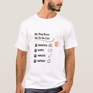 Pfotenabdruck-Checkliste Hunde- Katzenbesitzer Kun T-Shirt