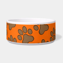 Pfotenabdruck Lebhaft orange