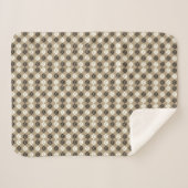 Pfotenabdruck-Muster Erdig Sand Sherpadecke (Vorderseite (Horizontal))