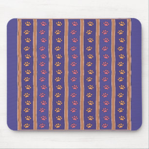 Pfotenabdruck-Muster Mousepad