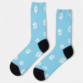 Pfotenabdruck Nachhaltige Premium-Strumpfhose Socken (Linkes Detail)
