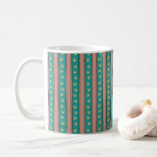 Pfotenabdruck Streifen Kaffeetasse