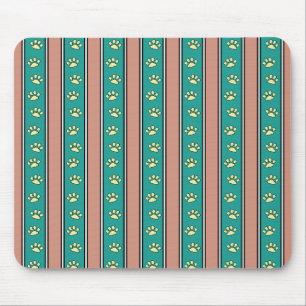 Pfotenabdruck Streifen Mousepad