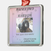 Pfotenabdrücke quer durch den Regenbogen-Tribut Ornament Aus Metall (Links)