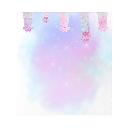 Pfotendesign Notizblock (Vorderseite)