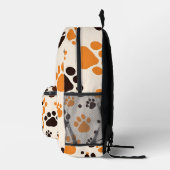 Pfotendruck Bedruckter Rucksack (Rechts)