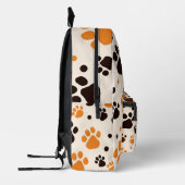 Pfotendruck Bedruckter Rucksack (Links)