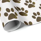 Pfotendrucke Geschenkpapier (Rolleneckpunkt)
