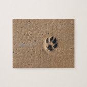 Pfotendrucke in Sand Puzzle (Horizontal)