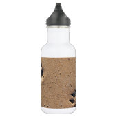 Pfotendrucke in Sand Trinkflasche (Rechts)