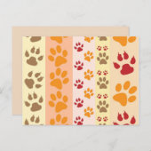 Pfotendrucke Postkarte (Vorne/Hinten)