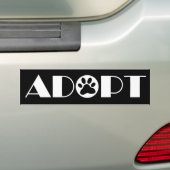 Pfotenhund adoptiert autoaufkleber (Auf Auto)